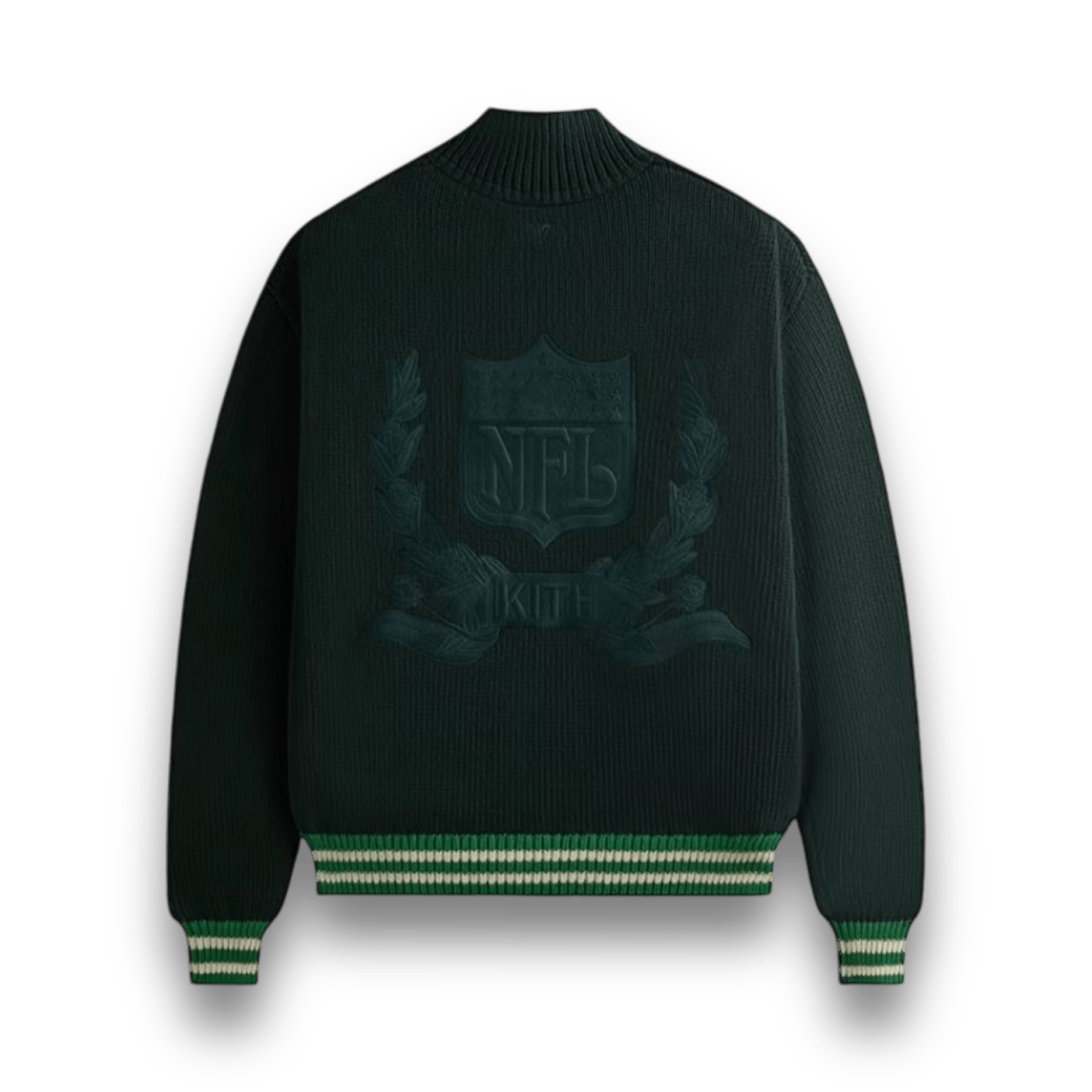 Kith x NFL 47 Eagles Wyona Full Zip Sweater Stadium - Coat - Jawns on Fire Sneakers & Shoes