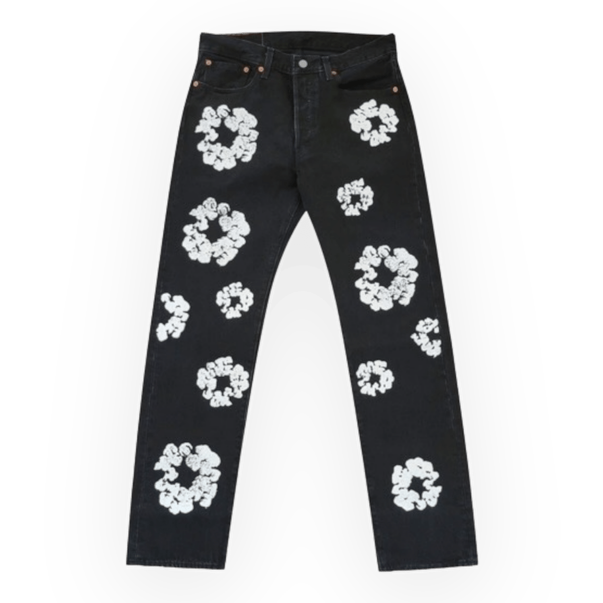 Levi's x Denim Tears The Cotton Wreath Jean 'Black' - Bottoms - Jawns on Fire Sneakers & Shoes