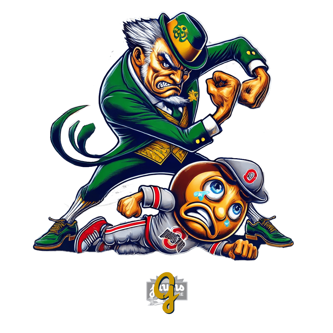 Notre Dame Beating on Brutus - Original Jawns Exclusive Clothing - Short Sleeve - Jawns on Fire Sneakers & Shoes