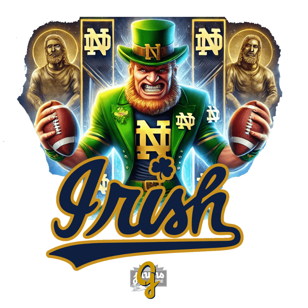 Notre Dame Irish - Original Jawns Exclusive Clothing - Short Sleeve - Jawns on Fire Sneakers & Shoes