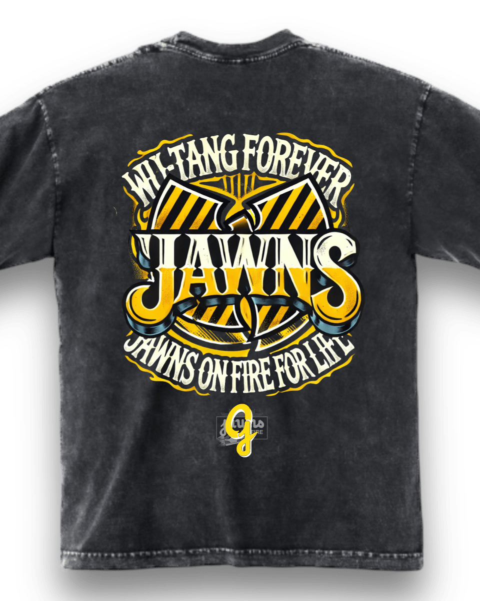 Original Jawns Custom "Wu Tang Is Forever" Carbon Black T-Shirt - Short Sleeve - Jawns on Fire Sneakers & Shoes