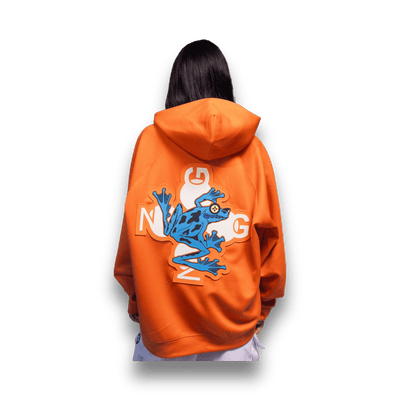 Sham Frog Logo Hoodie - Orange - Hoodie - Jawns on Fire Sneakers & Shoes