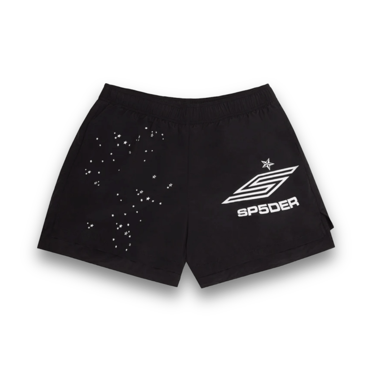 Sp5der Double Layer Short - Black - Shorts - Jawns on Fire Sneakers & Shoes