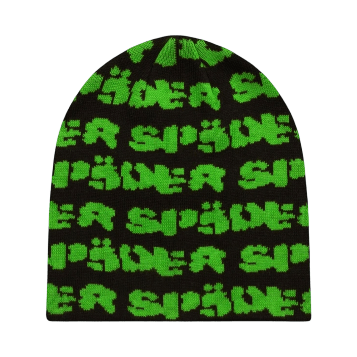 Sp5der Fuzzy Logo Skully - Black/Green - Headwear - Jawns on Fire Sneakers & Shoes