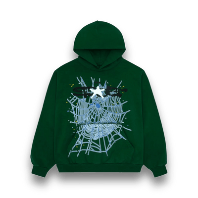 Sp5der Hoodie Web Hoodie Hunter Green - Hoodie - Jawns on Fire Sneakers & Shoes