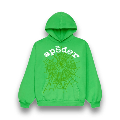 Sp5der Legacy Hoodie - Green - Hoodie - Jawns on Fire Sneakers & Streetwear