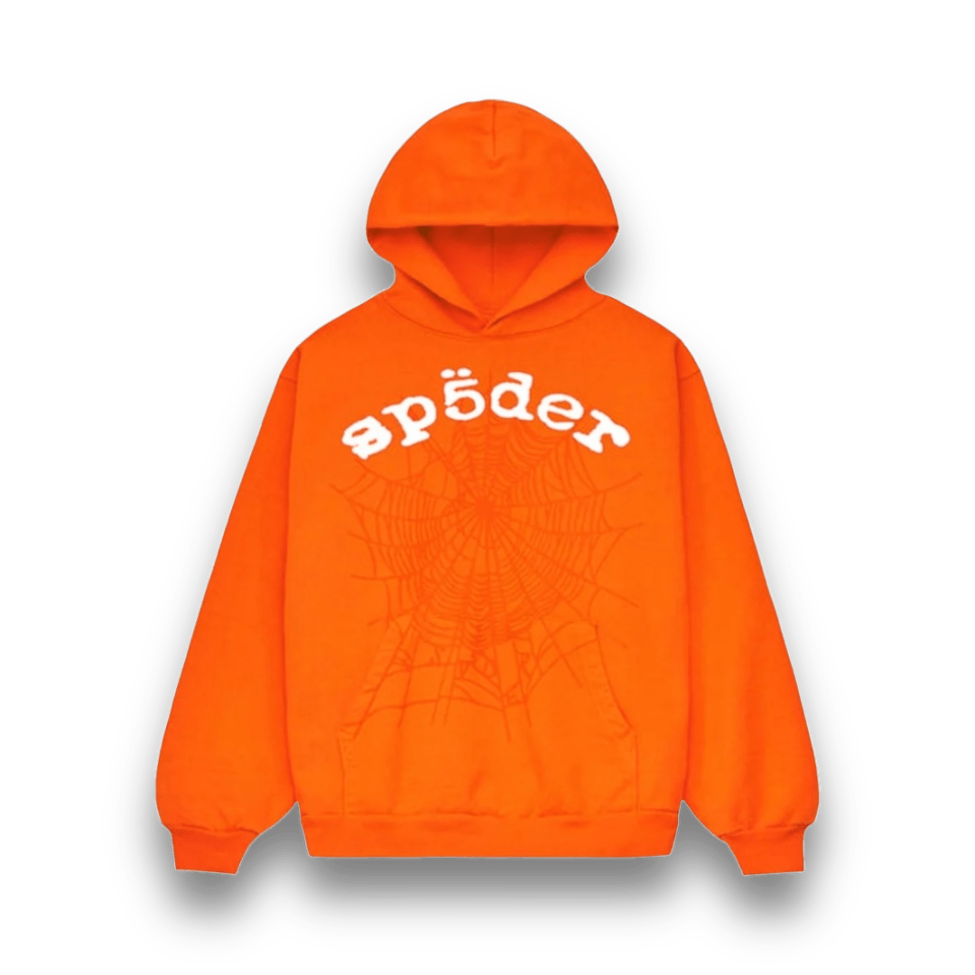 Sp5der Legacy Hoodie - Orange - Hoodie - Jawns on Fire Sneakers & Shoes