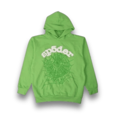 Sp5der OG Rhinestone Hoodie 'Green' - Hoodie - Jawns on Fire Sneakers & Streetwear