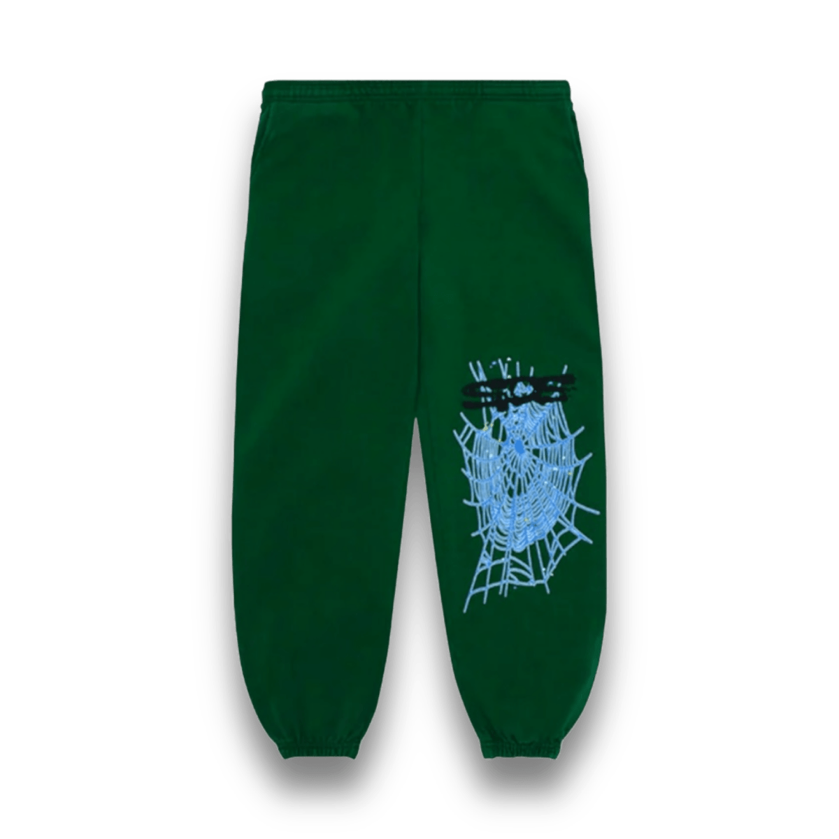 Sp5der OG Rhinestone Sweat Pants Hunter Green - Bottoms - Jawns on Fire Sneakers & Shoes