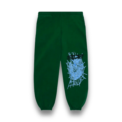 Sp5der OG Rhinestone Sweat Pants Hunter Green - Bottoms - Jawns on Fire Sneakers & Shoes