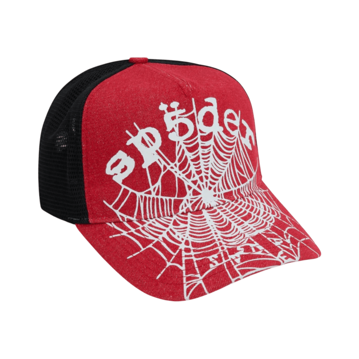 Sp5der Trucker Hat Red - Headwear - Jawns on Fire Sneakers & Shoes