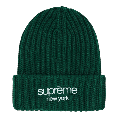 Supreme Classic Logo Chunky Ribbed Beanie - Headwear - Jawns on Fire Sneakers & Shoes