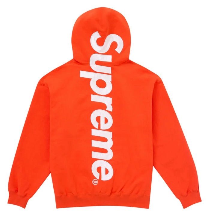 Supreme Satin Applique Sweatshirt - Orange - Hoodie - Jawns on Fire Sneakers & Shoes