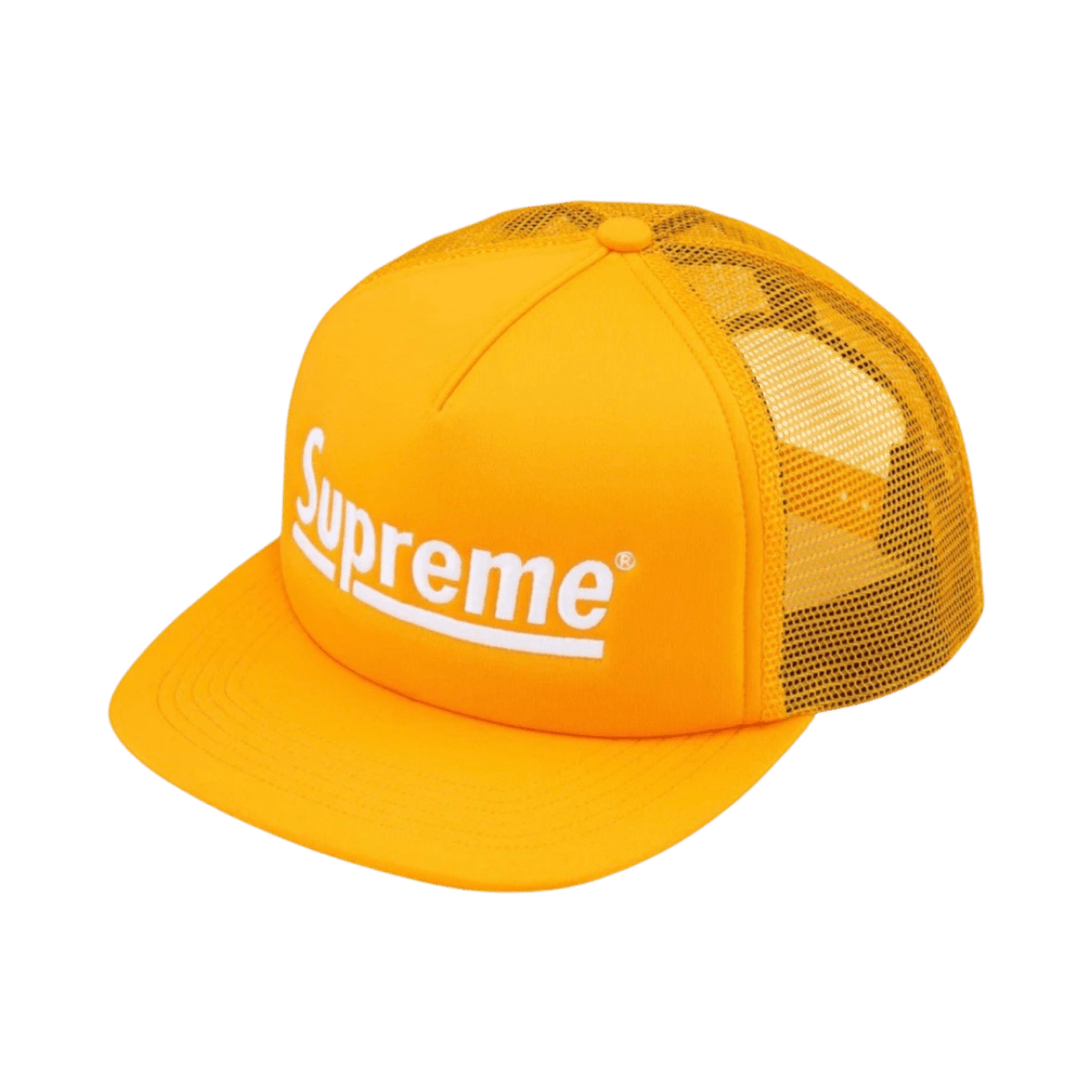 Supreme Underline Mesh Back 5 - Panel Hat - Yellow - Headwear - Jawns on Fire Sneakers & Shoes