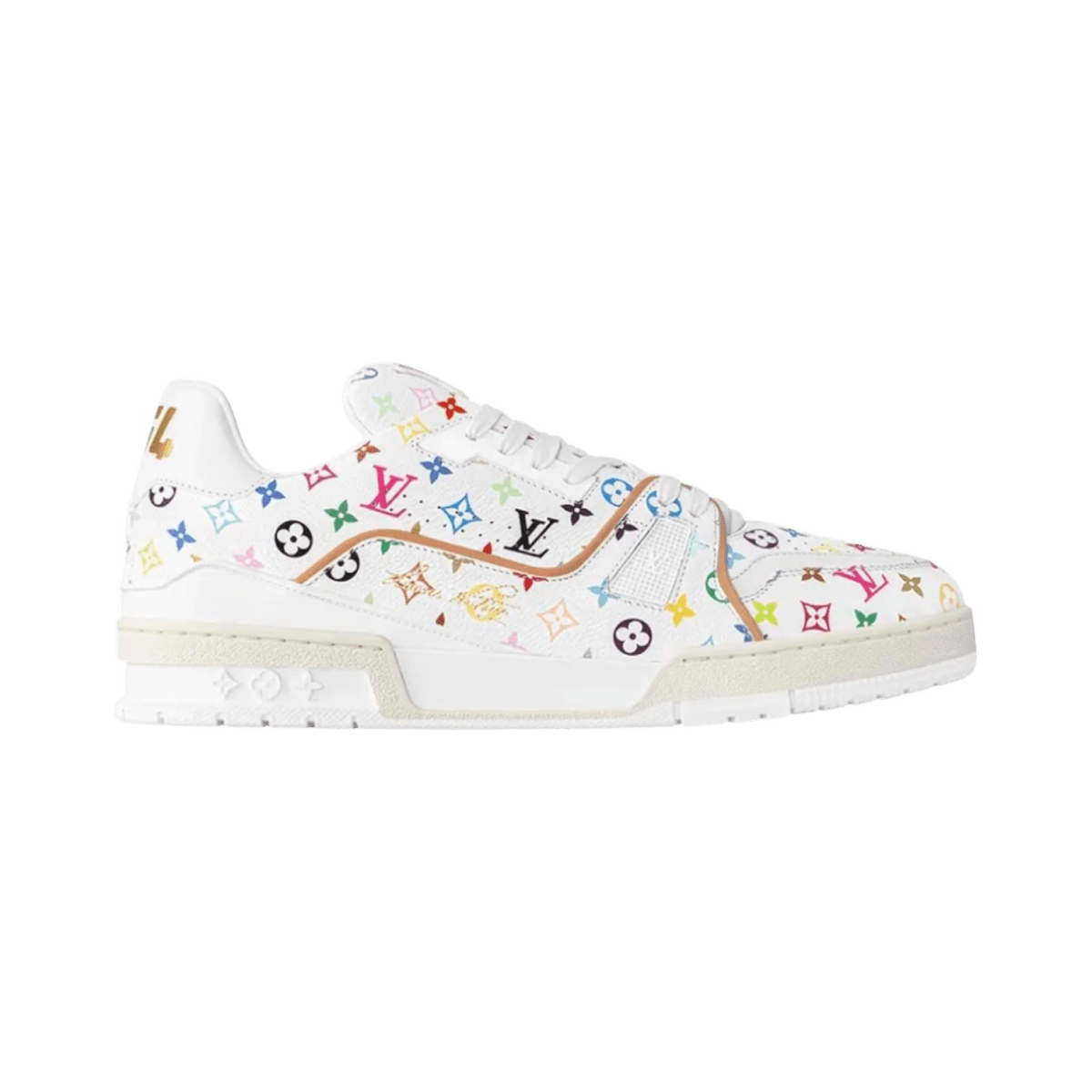 Takashi Murakami x Louis Vuitton Trainer 'White' - Gently Enjoyed (Used) Men 13 - Low Sneaker - Jawns on Fire Sneakers & Shoes