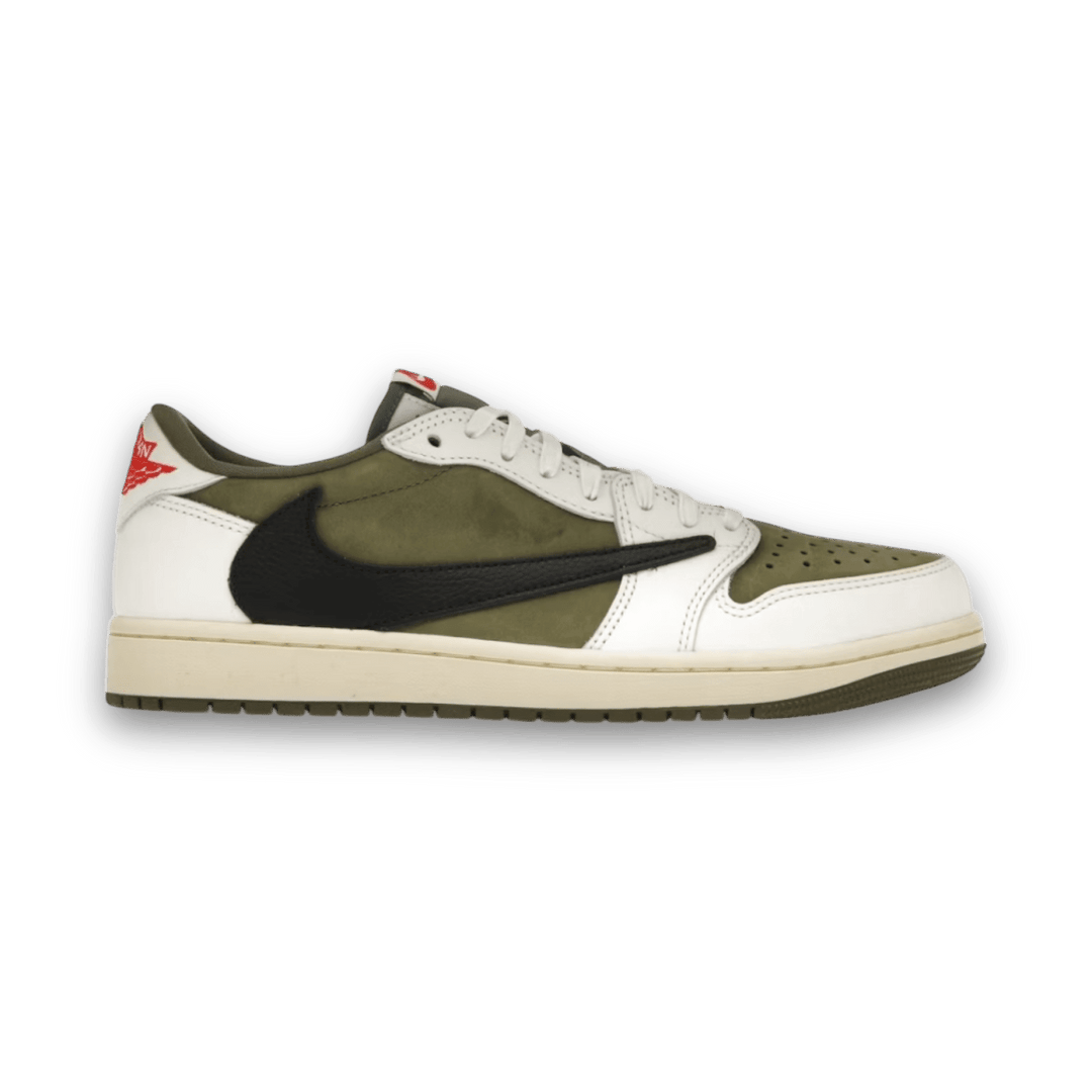 Jordan Travis Scott x Jordan 1 Retro Low OG SP Medium Olive Special Low Sneaker Jawns on Fire