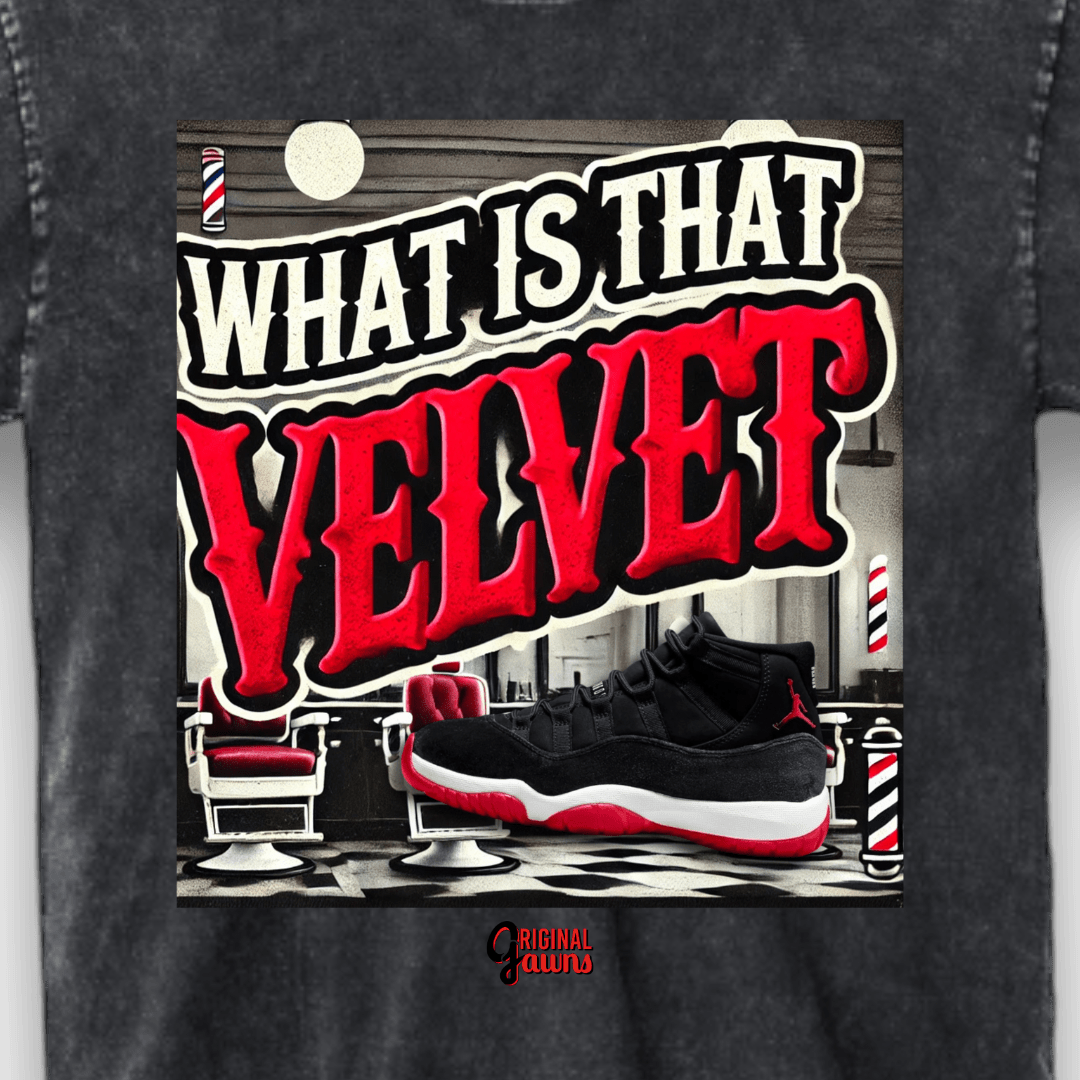 Unisex 'Is That Velvet' T-Shirt - LA Apparel | Casual Crewneck Tee | Classic Stylish Classic Collar - Short Sleeve - Jawns on Fire Sneakers & Shoes