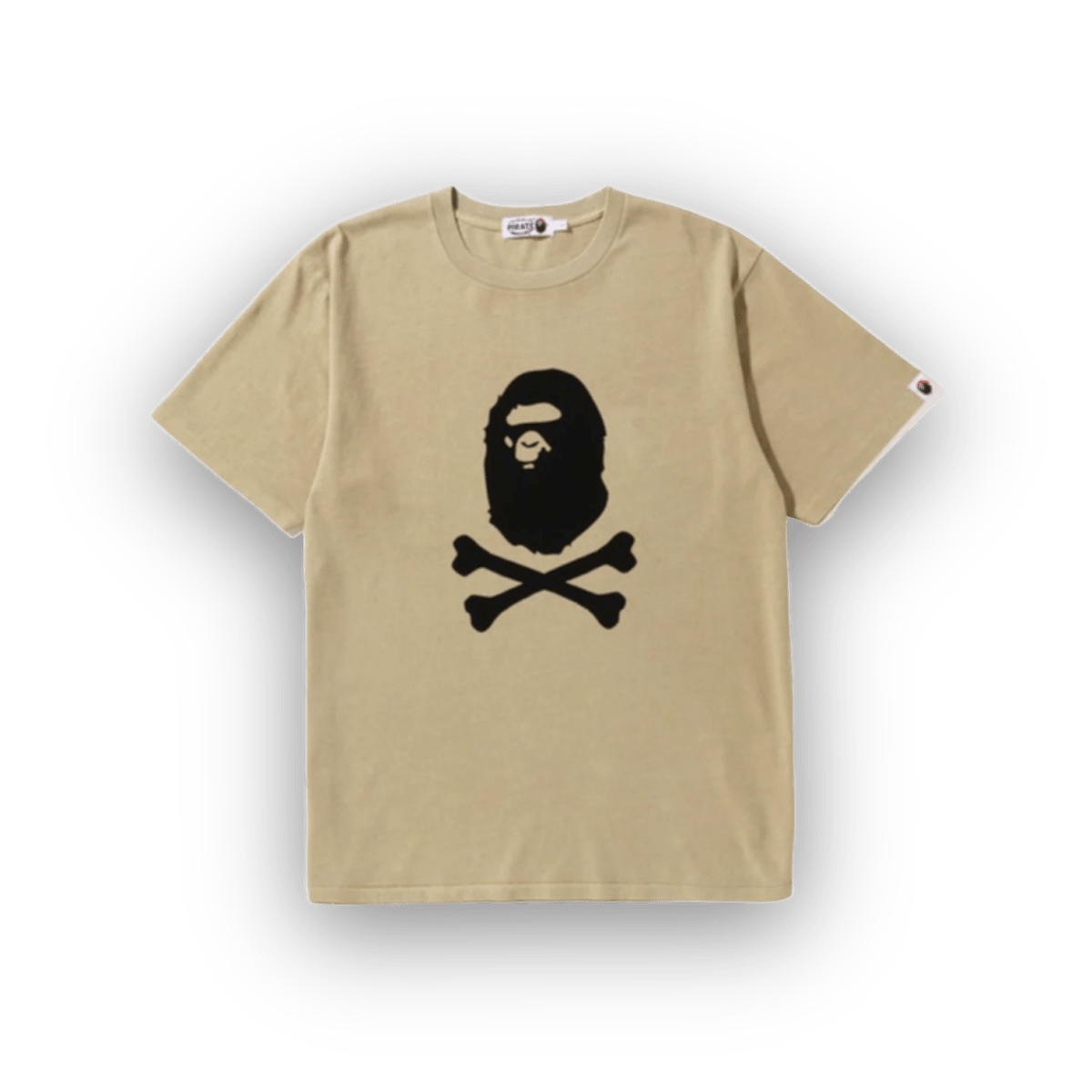 Bape Crossbone Overdye Tee - Tan - T - Shirt - Jawns on Fire Sneakers & Shoes