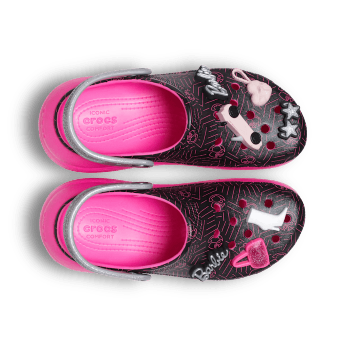 Crocs Barbie The Movie x Mega Crush Clog 'Black & Pink' - Women - Shoes - Jawns on Fire Sneakers & Streetwear
