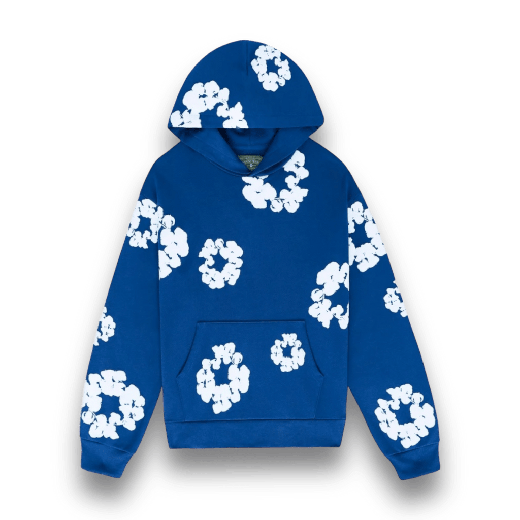 Denim Tears Cotton Wreath Sweatshirt Royal Blue - Jawns on Fire Sneakers