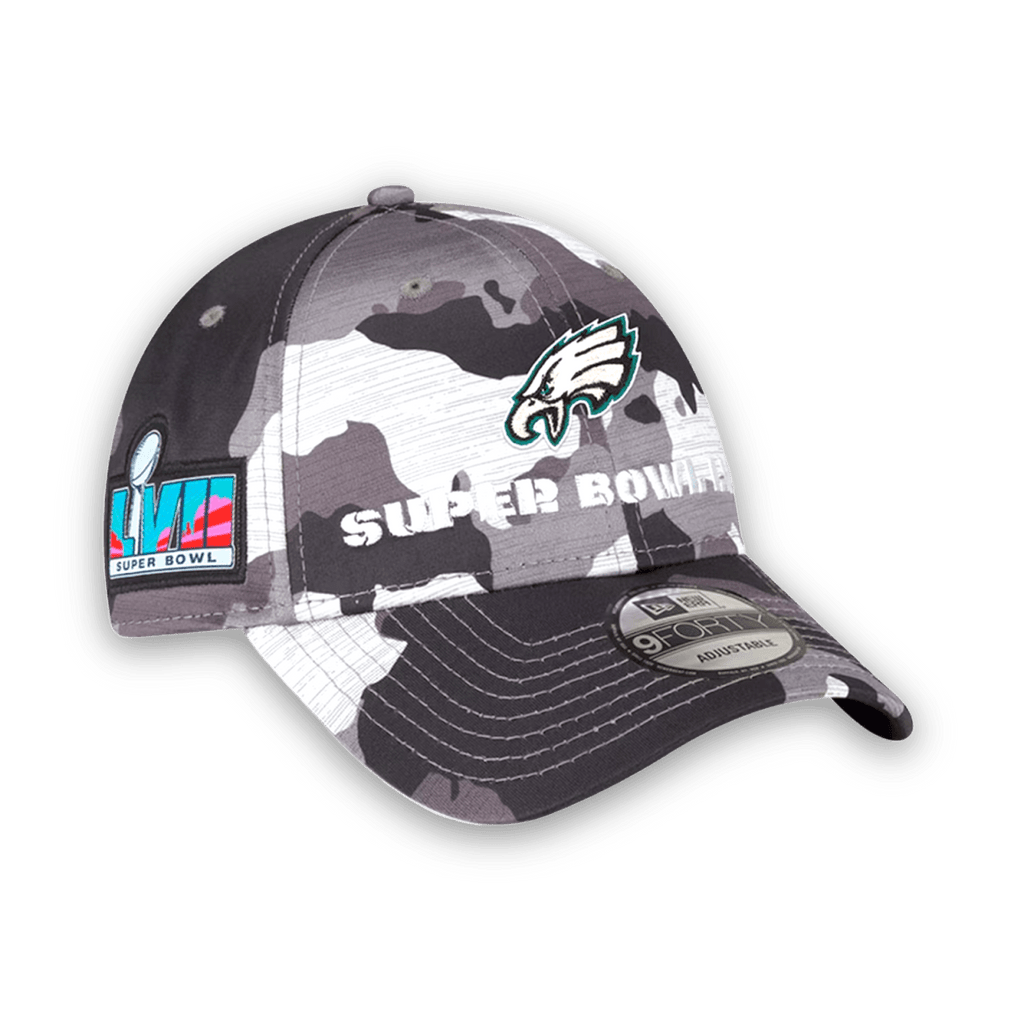 Eagles '47 Charcoal/White Super Bowl LVII Striation Trucker Adjustable Hat  - Jawns on Fire