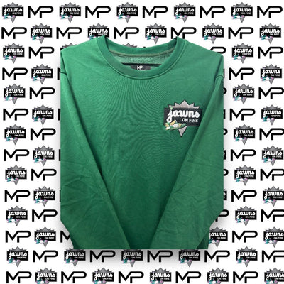 Jawns on Fire French Terry Crew by Major Prep Apparel - Green - Sweatshirt - Jawns on Fire Sneakers & Shoes