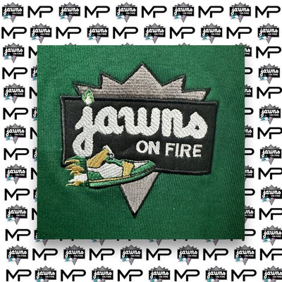 Jawns on Fire French Terry Crew by Major Prep Apparel - Green - Sweatshirt - Jawns on Fire Sneakers & Shoes