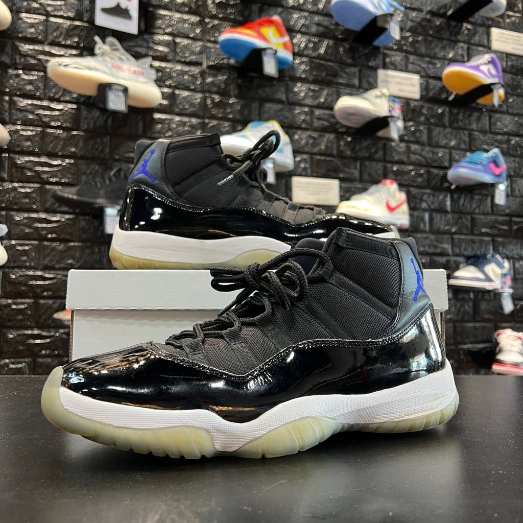 Jordan Air Jordan 11 Retro Space Jam 2016 Gently Enjoyed Used Men 11 Rep Box High Sneaker Jawns on Fire