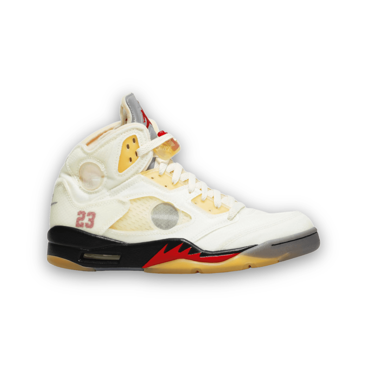 Off - White x Air Jordan 5 SP 'Sail' - Mid Sneaker - Jawns on Fire Sneakers & Shoes