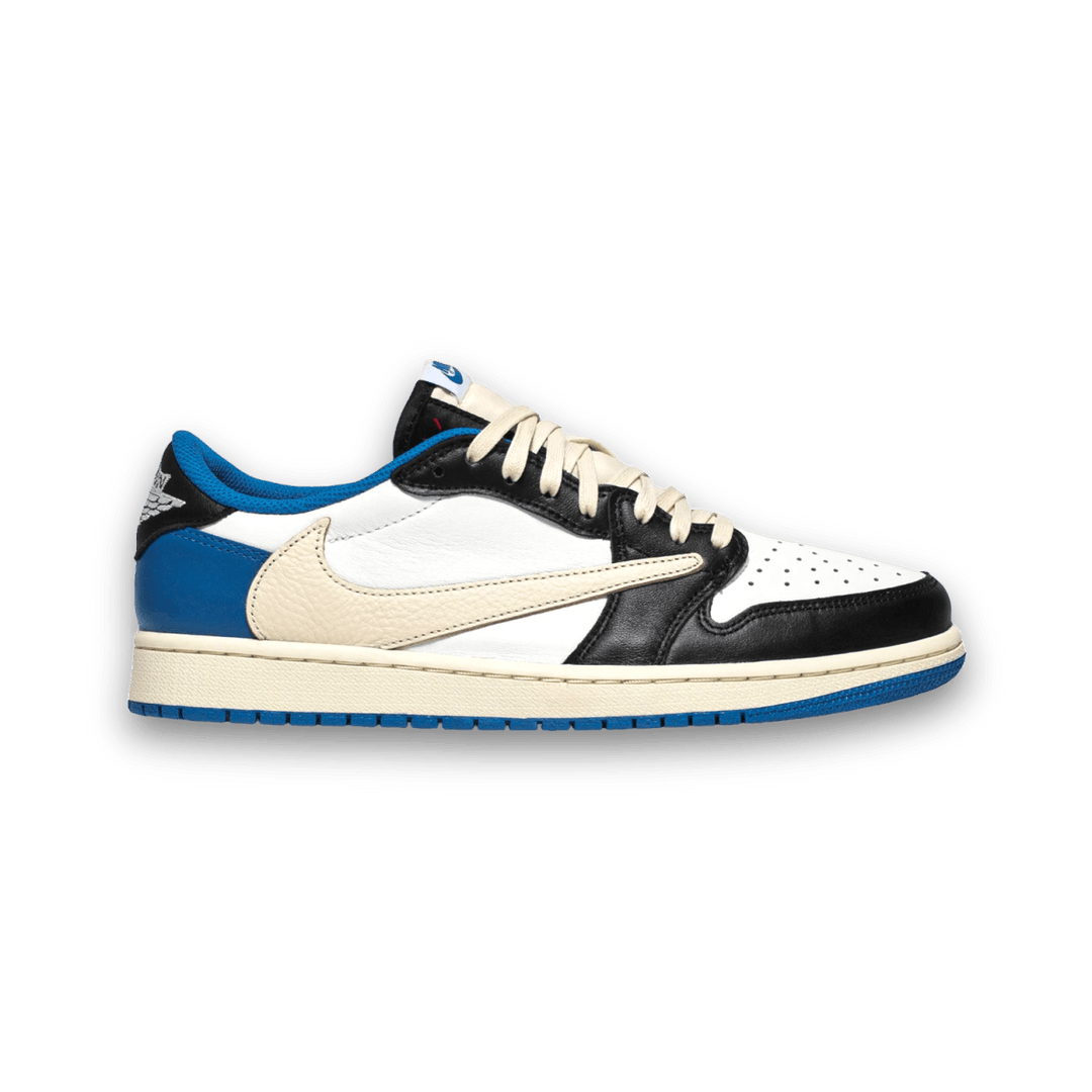 Jordan Travis Scott x Air Jordan 1 Retro Low x Fragment Design Low Sneaker Jawns on Fire