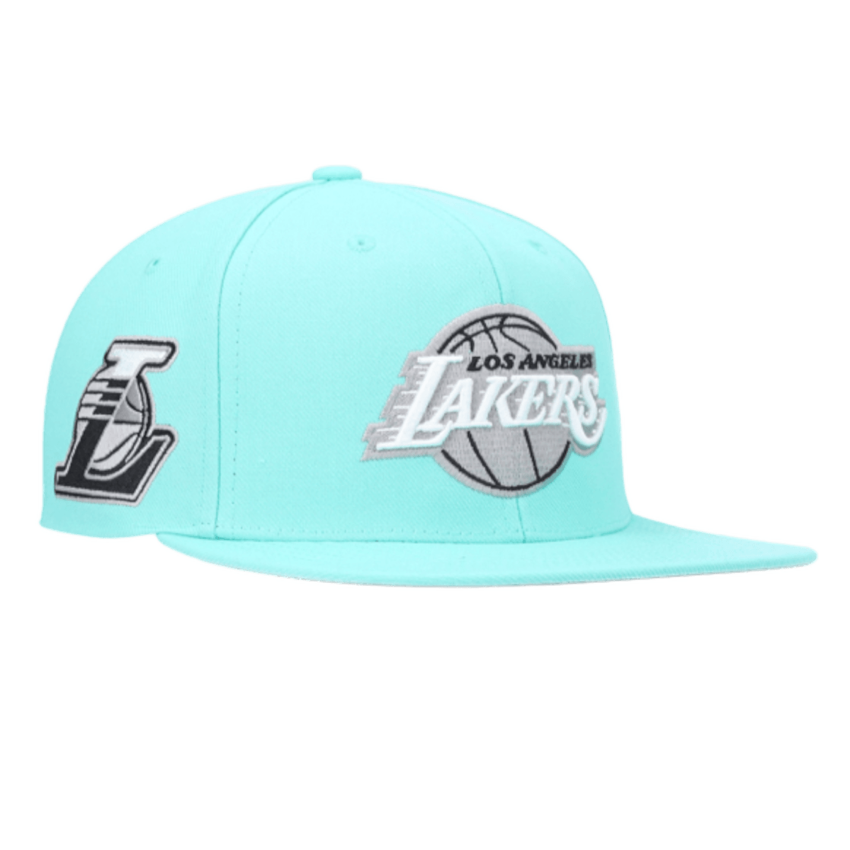 Men's Mitchell & Ness x Lids Aqua Los Angeles Lakers Blue Gift Box Snapback  Hat