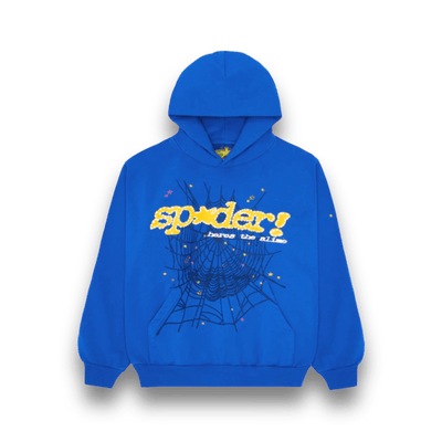 Sp5der Blue Web Hoodie - Hoodie - Jawns on Fire Sneakers & Shoes