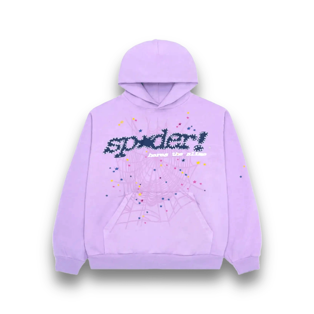 Sp5der OG Rhinestone Hoodie 'Acai' - Jawns on Fire Sneakers