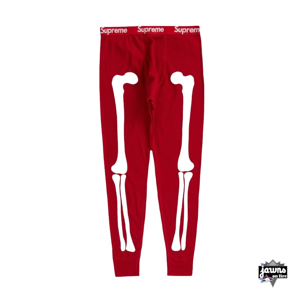 Supreme Hanes Bones Thermal Pant - Red